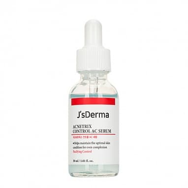 J'SDERMA СЫВОРОТКА С НИАЦИНАМИДОМ И ЦИНКОМ ACNETRIX CONTROL AC SERUM